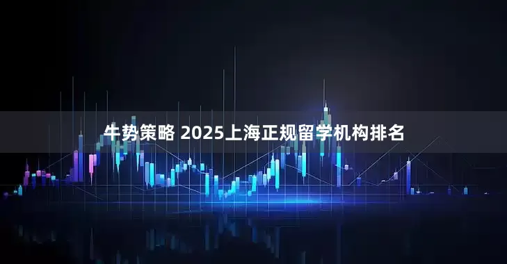 牛势策略 2025上海正规留学机构排名
